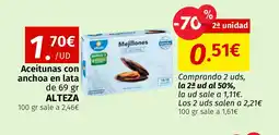 Maskom Supermercados ALTEZA Aceitunas con anchoa en lata oferta