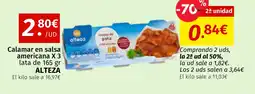 Maskom Supermercados ALTEZA Calamar en salsa americana X 3 oferta