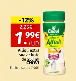 Maskom Supermercados CHOVI Allioli extra suave bote oferta