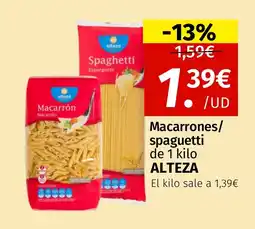 Maskom Supermercados ALTEZA Macarrones/ spaguetti oferta