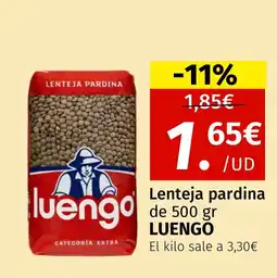Maskom Supermercados LUENGO Lenteja pardina oferta