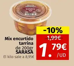 Maskom Supermercados SARASA Mix encurtido tarrina oferta