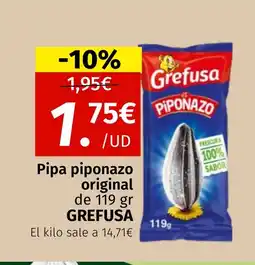 Maskom Supermercados GREFUSA Pipa piponazo original oferta