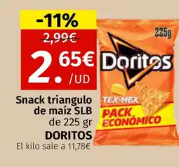 Maskom Supermercados DORITOS Snack triangulo de maíz oferta