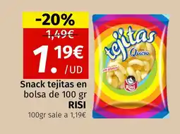 Maskom Supermercados RISI Snack tejitas en bolsa oferta