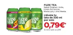 Maskom Supermercados FUZE TEA Sabor Original Limón, Limón Sin Azúcar, Maracuyá y Lima Menta oferta