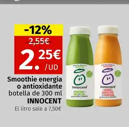 Maskom Supermercados INNOCENT Smoothie energia o antioxidante oferta