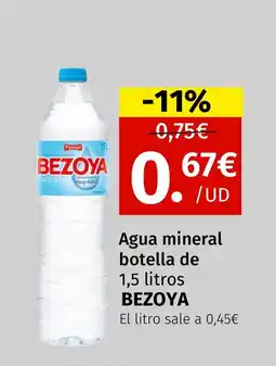 Maskom Supermercados BEZOYA Agua mineral botella oferta