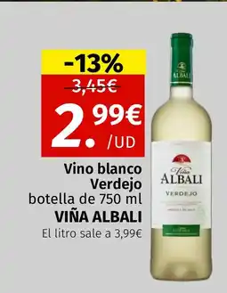 Maskom Supermercados VIÑA ALBALI Vino blanco Verdejo oferta