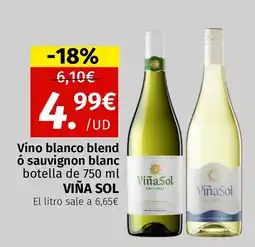 Maskom Supermercados VIÑA SOL Vino blanco blend ó sauvignon blanc botella oferta