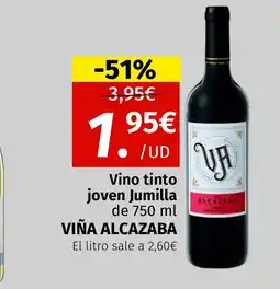 Maskom Supermercados VIÑA ALCAZABA Vino tinto joven Jumilla oferta