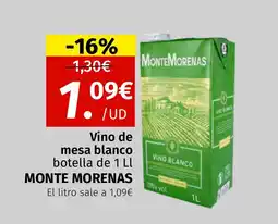 Maskom Supermercados MONTEMORENAS Vino de mesa blanco oferta