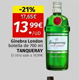 Maskom Supermercados TANQUERAY Ginebra London oferta