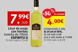 Maskom Supermercados ESPIRITU D Licor de orujo con hierbas oferta