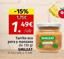 Maskom Supermercados SMILEAT Tarrito eco pera y manzana oferta