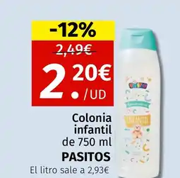 Maskom Supermercados PASITOS Colonia infantil oferta