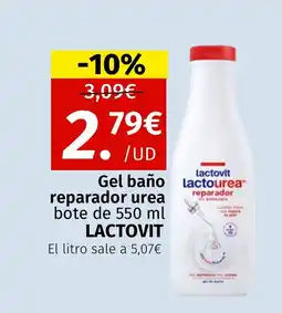 Maskom Supermercados LACTOVIT Gel baño reparador urea oferta