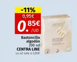 Maskom Supermercados CENTRA LINE Bastoncillo algodón 200 ud oferta