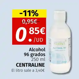 Maskom Supermercados CENTRALINE Alcohol 96 grados oferta