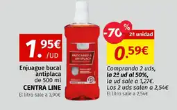 Maskom Supermercados CENTRA LINE Enjuague bucal antiplaca oferta