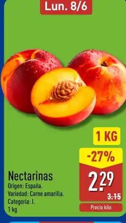 ALDI Nectarinas oferta