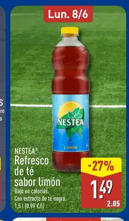 ALDI NESTEA Refresco de té sabor limón oferta