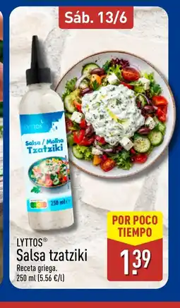 ALDI LYTTOS Salsa tzatziki oferta