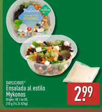 ALDI DAYLICIOUS Ensalada al estilo Mykonos oferta