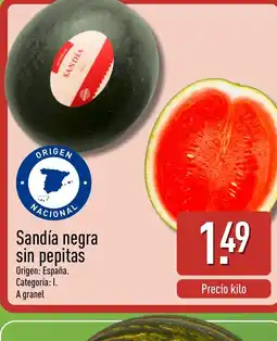 ALDI Sandía negra sin pepitas oferta