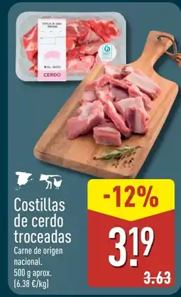 ALDI Costillas de cerdo troceadas oferta