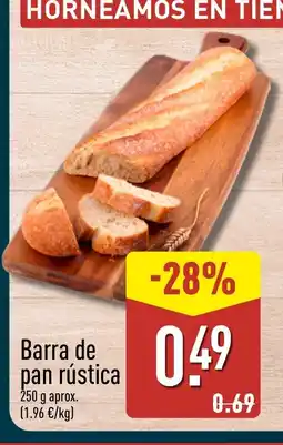 ALDI Barra de pan rústica oferta