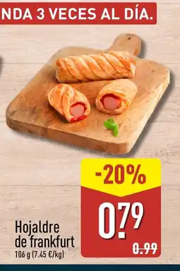 ALDI Hojaldre de frankfurt oferta