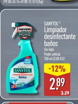 ALDI SANYTOL Limpiador desinfectante baños oferta