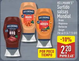 ALDI HELLMANN'S Surtido salsas Mundial oferta