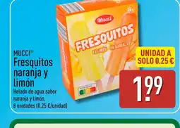 ALDI MUCCI Fresquitos naranja y limón oferta