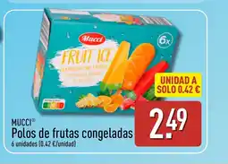 ALDI MUCCI Polos de frutas congeladas oferta