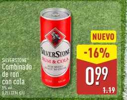 ALDI SILVERSTONE Combinado de ron con cola oferta