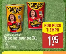 ALDI GALLINA BLANCA Fideos instantáneos XXL oferta