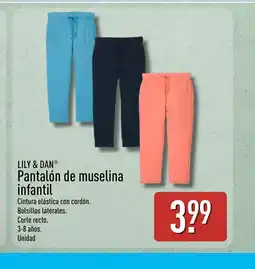 ALDI LILY & DAN Pantalón de muselina infantil oferta