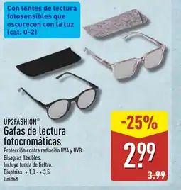 ALDI UP2FASHION Gafas de lectura fotocromáticas oferta