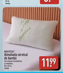 ALDI NOVITESSE Almohada cervical de bambú oferta