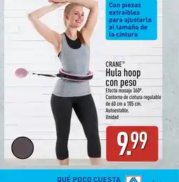 ALDI CRANE Hula hoop con peso oferta