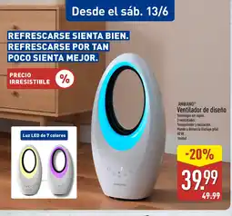 ALDI AMBIANO Ventilador de diseño oferta
