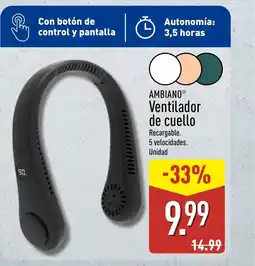 ALDI AMBIANO Ventilador de cuello oferta