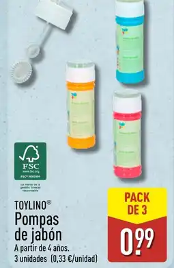 ALDI TOYLINO Pompas de jabón oferta