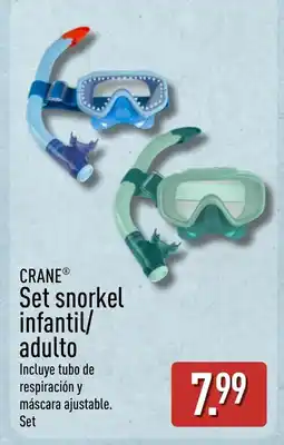 ALDI CRANE Set snorkel infantil/ adulto oferta
