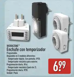 ALDI WORKZONE Enchufe con temporizador oferta