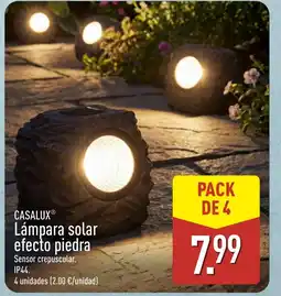 ALDI CASALUX Lámpara solar efecto piedra oferta