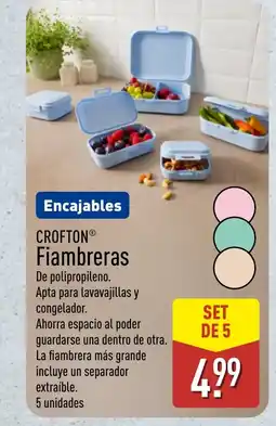 ALDI CROFTON Fiambreras oferta