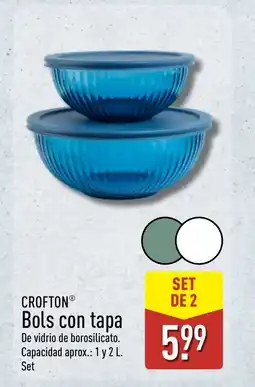 ALDI CROFTON Bols con tapa oferta